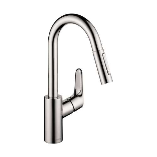 Hansgrohe Focus Prep Kitchen Faucet, 2-Spray Pull-Down, 1.75 Gpm In Chrome, 4506001