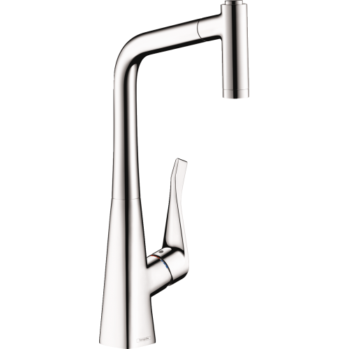 Hansgrohe Metris Prep Kitchen Faucet, 2-Spray Pull-Out, 1.75 Gpm In Chrome, 4508000