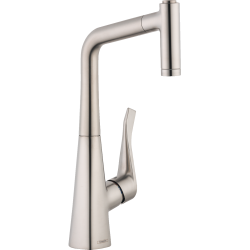 Hansgrohe Metris Prep Kitchen Faucet, 2-Spray Pull-Out, 1.75 Gpm In Stainless Steel Optic, 4508800