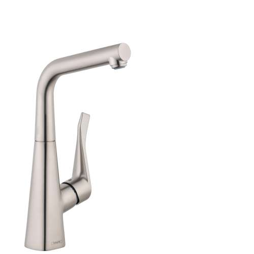 Hansgrohe Metris Bar Faucet, 1.5 Gpm In Stainless Steel Optic, 4509800