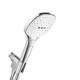 Hansgrohe Raindance Select E Handshower Set 120 3-Jet, 2.5 Gpm In White/Chrome, 4541400
