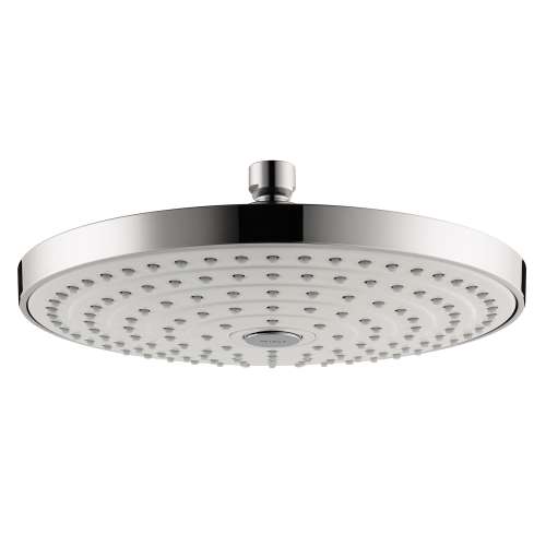 Hansgrohe Raindance Select S Showerhead 240 2-Jet, 1.8 Gpm In White/Chrome, 4720400