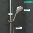 Hansgrohe Croma Select S Handshower 110 3-Jet, 1.75 Gpm In Brushed Nickel, 4724820