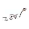 Hansgrohe Focus 4-Hole Roman Tub Set Trim With 1.8 Gpm Handshower In Chrome, 4766000