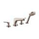 Hansgrohe Focus 4-Hole Roman Tub Set Trim With 1.8 Gpm Handshower In Brushed Nickel, 4766820