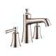 Hansgrohe Joleena Widespread Faucet 100 With Pop-Up Drain, 1.2 Gpm In Polished Nickel, 4774830
