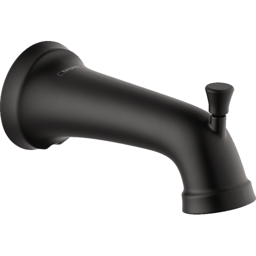 Hansgrohe Joleena Tub Spout With Diverter In Matte Black, 4775670