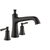 Hansgrohe Joleena 3-Hole Roman Tub Set Trim In Matte Black, 4776670