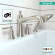 Hansgrohe Joleena 4-Hole Roman Tub Set Trim With 1.75 Gpm Handshower In Brushed Nickel, 4777820