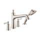 Hansgrohe Joleena 4-Hole Roman Tub Set Trim With 1.75 Gpm Handshower In Brushed Nickel, 4777820