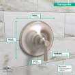 Hansgrohe Joleena Pressure Balance Trim In Brushed Nickel, 4779820