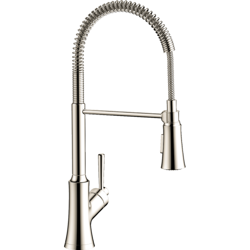 Hansgrohe Joleena Semi-Pro Kitchen Faucet, 2-Spray, 1.75 Gpm In Polished Nickel, 4792830