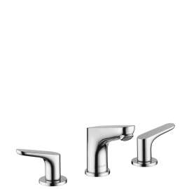 Hansgrohe Focus Widespread Faucet 100 With Pop-Up Drain, 1.0 Gpm In Chrome, 4809000
