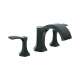 Hansgrohe Locarno 3-Hole Roman Tub Set Trim In Matte Black, 4816670