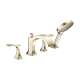 Hansgrohe Locarno 4-Hole Roman Tub Set Trim With 1.75 Gpm Handshower In Polished Nickel, 4817830