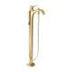 Hansgrohe Locarno Freestanding Tub Filler Trim With 1.75 Gpm Handshower In Brushed Gold Optic, 4818250