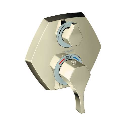 Hansgrohe Locarno Thermostatic Trim With Volume Control And Diverter In Polished Nickel, 4820830