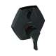 Hansgrohe Locarno Thermostatic Trim With Volume Control In Matte Black, 4821670