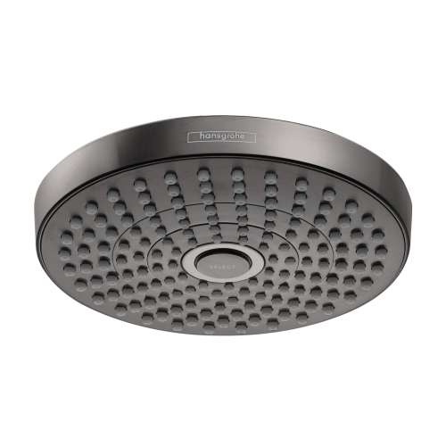 Hansgrohe Croma Select S Showerhead 180 2-Jet, 2.5 Gpm In Brushed Black Chrome, 4825340
