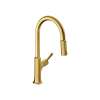 Hansgrohe Locarno Higharc Kitchen Faucet, 2-Spray Pull-Down With Sbox, 1.75 Gpm In Brushed Gold Optic, 4827250