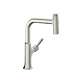 Hansgrohe Locarno Higharc Kitchen Faucet, 2-Spray Pull-Out With Sbox, 1.75 Gpm In Brushed Nickel, 4828800