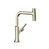 Hansgrohe Locarno Higharc Kitchen Faucet, 2-Spray Pull-Out With Sbox, 1.75 Gpm In Polished Nickel, 4828830