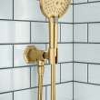 Hansgrohe Locarno Handshower Holder With Outlet In Brushed Gold Optic, 4831250