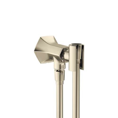 Hansgrohe Locarno Handshower Holder With Outlet In Polished Nickel, 4831830