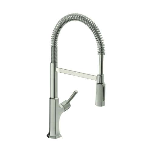 Hansgrohe Locarno Semi-Pro Kitchen Faucet, 2-Spray, 1.75 Gpm In Stainless Steel Optic, 4851800