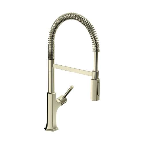 Hansgrohe Locarno Semi-Pro Kitchen Faucet, 2-Spray, 1.75 Gpm In Polished Nickel, 4851830