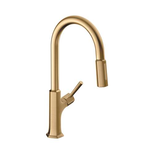 Hansgrohe Locarno Higharc Kitchen Faucet, 2-Spray Pull-Down, 1.75 Gpm In Brushed Bronze, 4852140