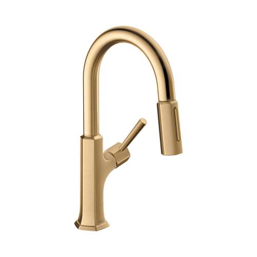 Hansgrohe Locarno Prep Kitchen Faucet, 2-Spray Pull-Down, 1.75 Gpm In Brushed Bronze, 4853140