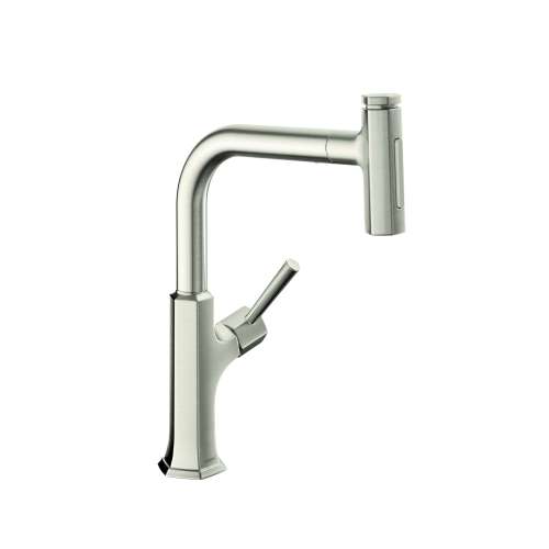 Hansgrohe Locarno Higharc Kitchen Faucet, 2-Spray Pull-Out, 1.75 Gpm In Stainless Steel Optic, 4855800