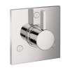 Hansgrohe Ecostat Diverter Trim Square Trio/Quattro In Chrome, 4880000