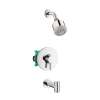 Hansgrohe Clubmaster Pressure Balance Tub/Shower Set With Rough, 2.5 Gpm In Chrome, 4906000