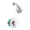 Hansgrohe Clubmaster Pressure Balance Shower Set With Rough, 2.5 Gpm In Chrome, 4907000