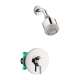Hansgrohe Clubmaster Pressure Balance Shower Set With Rough, 2.5 Gpm In Chrome, 4907000