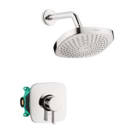 Hansgrohe Croma Select E Pressure Balance Shower Set With Rough