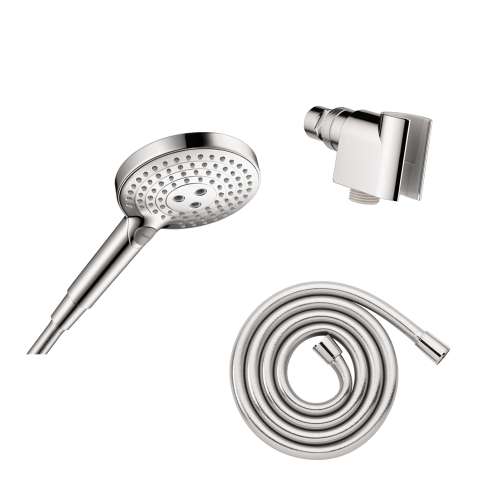 Hansgrohe Raindance Select S Handshower Set 120 3-Jet Powderrain, 2.5 Gpm In Chrome, 4913000