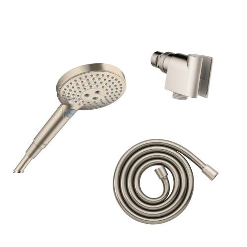 Hansgrohe Raindance Select S Handshower Set 120 3-Jet Powderrain, 2.5 Gpm In Brushed Nickel, 4913820