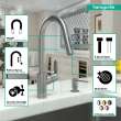 Hansgrohe Focus Higharc Kitchen Faucet, 2-Spray Pull-Down, 1.5 Gpm In Stainless Steel Optic, 4920800