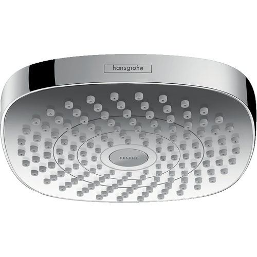 Hansgrohe Croma Select E Showerhead 180 2-Jet, 2.5 Gpm In Chrome, 4925000