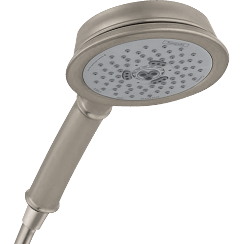Hansgrohe Croma 100 Classic Handshower 3-Jet, 1.5 Gpm In Brushed Nickel, 4932820
