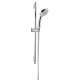 Hansgrohe Croma 100 Wallbar Set 3-Jet, 2.5 Gpm In Chrome, 4945000