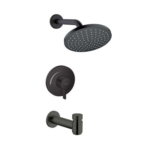 Hansgrohe Vernis Blend Pressure Balance Tub/Shower Set, 1.75 Gpm In Matte Black, 4956670