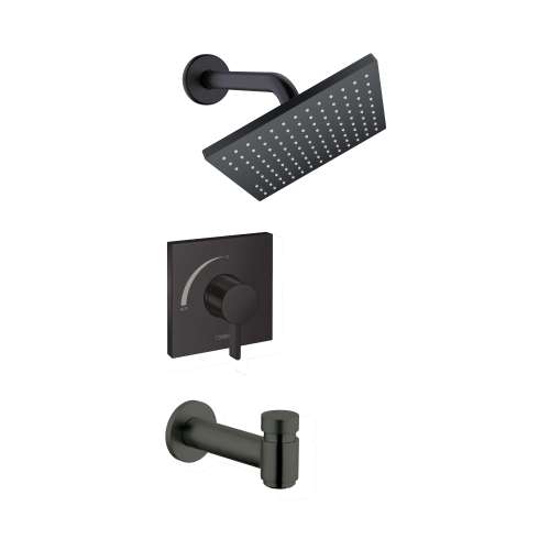 Hansgrohe Vernis Blend Pressure Balance Tub/Shower Set, 1.75 Gpm In Matte Black, 4962670