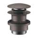 Hansgrohe  Push-Open Sink Drain In Brushed Black Chrome, 50100341