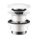 Hansgrohe  Push-Open Sink Drain In Matte White, 50100701
