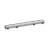 Hansgrohe Raindrain Match Trim Zero/ Tile 23 5/8" With Height Adjustable Frame In Brushed Stainless Steel, 56036801