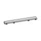 Hansgrohe Raindrain Match Trim Zero/ Tile 23 5/8" With Height Adjustable Frame In Brushed Stainless Steel, 56036801